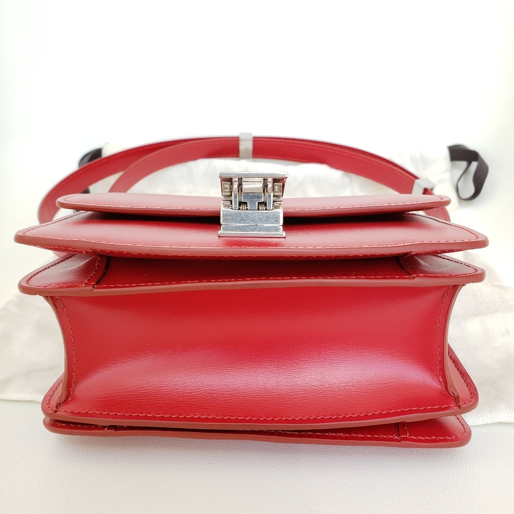 New Celine Paris Small Box Red bag - Picture 4 of 15